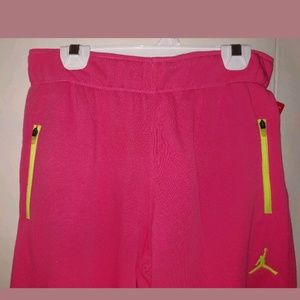 NEW- NWT-  Air Jordan Pants Sweatpants Fleece Pink
